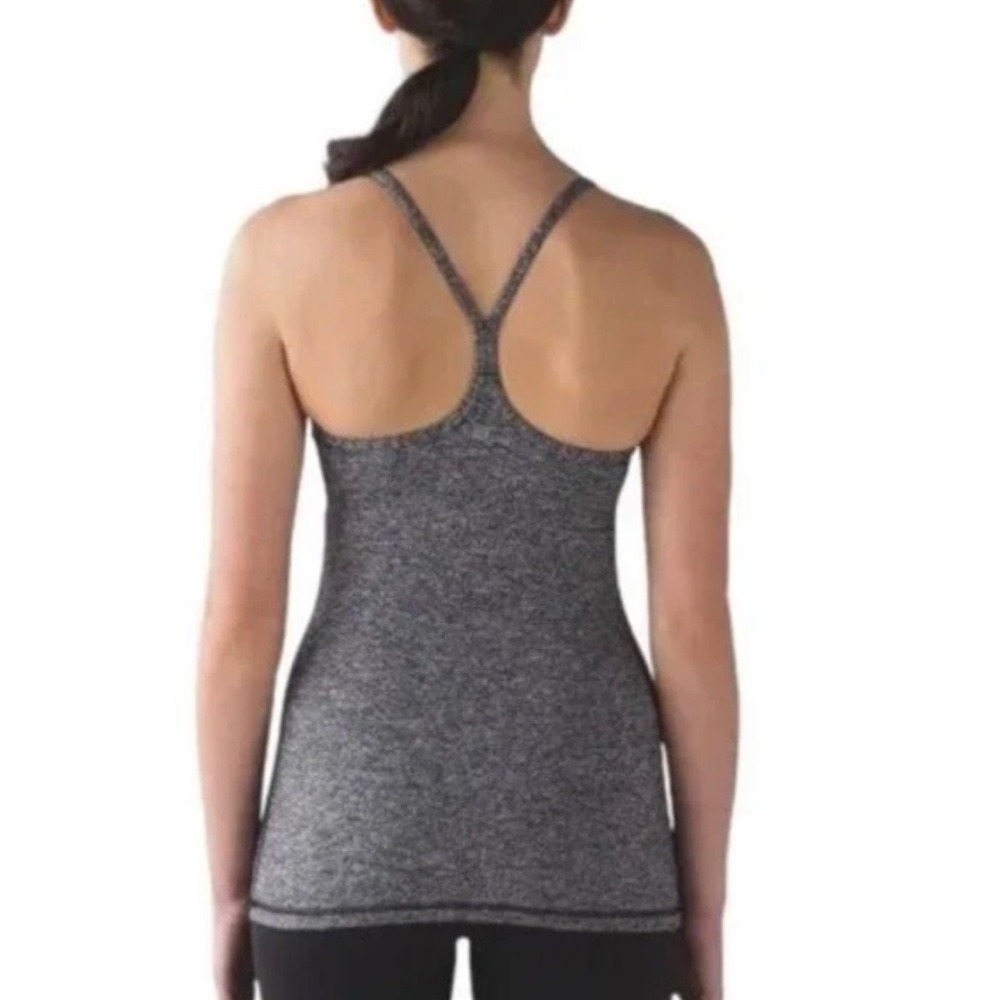 Lululemon Power Y Tank Heathered Gray 10